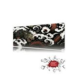 urzuva Ryū no Kage 90x40 4MM Kalınlık Premium Gaming oyuncu mousepad, Anti Slip XXL mouse pad