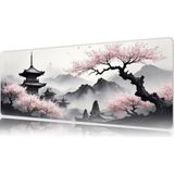 Urzuva Sakura Serenity 80X30 3mm Kalınlık Premium Gaming Oyuncu Mousepad, Anti Slip Xxl Mouse Pad - Çok Renkli