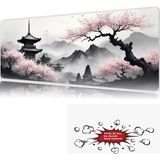 Urzuva Sakura Serenity 90X40 4mm Kalınlık Premium Gaming Oyuncu Mousepad, Anti Slip Xxl Mouse Pad - Çok Renkli