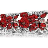 Urzuva Scarlet Grace 80X30 3mm Kalınlık Premium Gaming Oyuncu Mousepad, Anti Slip Xxl Mouse Pad - Çok Renkli