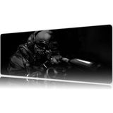 Urzuva Shadow Sentinel Gaming Oyuncu Xl Mouse Pad Mousepad 80X30 cm 3mm Dikişli Model - 80X30 3mm