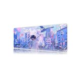 urzuva Silent Rain Tokyo 70X30 3MM Kalınlık Premium Gaming oyuncu mousepad, Anti Slip XXL mouse pad