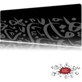 Urzuva Silent Script Gaming Oyuncu Xl Mouse Pad Mousepad 90X40 cm 4mm Dikişli Model - 90X40 4MM