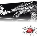 Urzuva Smoke Of The Dragon 90X40 4mm Kalınlık Premium Gaming Oyuncu Mousepad, Anti Slip Xxl Mouse Pad - Çok Renkli