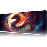 Urzuva Solar Serpent 80X30 3mm Kalınlık Premium Gaming Oyuncu Mousepad, Anti Slip Xxl Mouse Pad - Çok Renkli