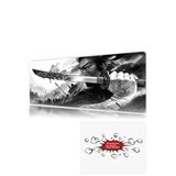 urzuva Steel of the Dragon 3 90x40 4MM Kalınlık Premium Gaming oyuncu mousepad, Anti Slip XXL mouse pad