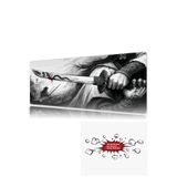 urzuva Steel of the Dragon 90x40 4MM Kalınlık Premium Gaming oyuncu mousepad, Anti Slip XXL mouse pad