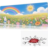 Urzuva Sunny Meadow 90X40 4mm Kalınlık Premium Gaming Oyuncu Mousepad, Anti Slip Xxl Mouse Pad - Çok Renkli