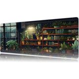 Urzuva The Botanist’s Cat 80X30 3mm Kalınlık Premium Gaming Oyuncu Mousepad, Anti Slip Xxl Mouse Pad - Çok Renkli