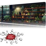 Urzuva The Botanist’s Cat 90X40 4mm Kalınlık Premium Gaming Oyuncu Mousepad, Anti Slip Xxl Mouse Pad - Çok Renkli