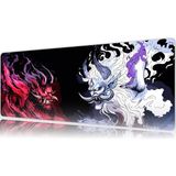 Urzuva The Clash Of Oni's First 80X30 3mm Kalınlık Premium Gaming Oyuncu Mousepad, Anti Slip Xxl Mouse Pad - Çok Renkli