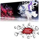 Urzuva The Clash Of Oni's First 90X40 4mm Kalınlık Premium Gaming Oyuncu Mousepad, Anti Slip Xxl Mouse Pad - Çok Renkli
