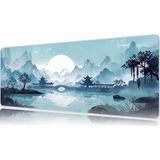 Urzuva The Silent Pavilion 80X30 3mm Kalınlık Premium Gaming Oyuncu Mousepad, Anti Slip Xxl Mouse Pad - Çok Renkli
