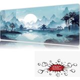 Urzuva The Silent Pavilion 90X40 4mm Kalınlık Premium Gaming Oyuncu Mousepad, Anti Slip Xxl Mouse Pad - Çok Renkli
