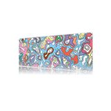 urzuva Topografi desenli Mouse pad Gaming oyuncu Xl Mouse Pad Dikişli Mousepad 80x30 Cm Dikişli kenar