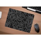 Urzuva Topographic Flow 70X30 3mm Kalınlık Premium Gaming Oyuncu Mousepad, Anti Slip Xxl Mouse Pad - Çok Renkli