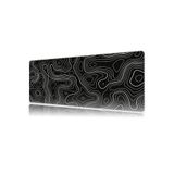 urzuva Topographic Flow Gaming Oyuncu MousePad 80x30 cm 3mm Mouse pad, Masaüstü Mat