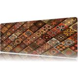Urzuva Vintage Mosaic Gaming Oyuncu Xl Mouse Pad Mousepad 80X30 cm 3mm Dikişli Model - 80X30 3mm
