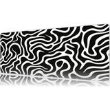 Urzuva Zebra Desen 80X30 3mm Kalınlık Premium Gaming Oyuncu Mousepad, Anti Slip Xxl Mouse Pad - Çok Renkli
