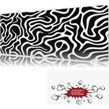 Urzuva Zebra Desen 90X40 4mm Kalınlık Premium Gaming Oyuncu Mousepad, Anti Slip Xxl Mouse Pad - Çok Renkli