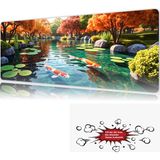 Urzuva Zen Garden 90X40 4mm Kalınlık Premium Gaming Oyuncu Mousepad, Anti Slip Xxl Mouse Pad - Çok Renkli
