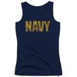 US Navy Logo Juniors Tank Top Shirt NAVY 2X