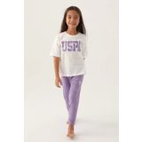 Us Polo 1818-G Kız Çocuk Pijama Takım
