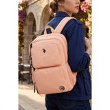US Polo Assn 24006-24000-24008-24004-24002 UNİSEX OKUL SIRT ÇANTASI ÖĞRENCİ GÜNLÜK SEYAHAT TATİL SPOR YÜRÜYÜŞ SEYAHAT GEZİ KAMP GÜNLÜK PEMBE