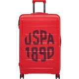 Us Polo Assn 24069 24070 24071 Polipropilen Orta Boy Valiz - tekli - Kırmızı
