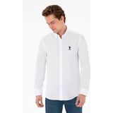 Us. Polo Assn. Erkek Gömlek 50298009-VR013 50298009-VR013015 - Beyaz