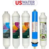 Us Water Ravent Cool 5'li Jf Filtre Seti Yüksek Performanslı Su Arıtma Cihazı İçin Kolay Montaj