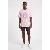 Usa Basketball Jordan Flight Club Pembe Oversize Erkek T-Shirt 141382 - 2XL