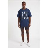 Usa Basketball Jordan Lacivert Oversize Erkek T-Shirt 141921