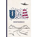USA Reisetagebuch: Praktisches A5 Reise Tagebuch zum Eintragen und Selberschreiben für den Urlaub in Amerika ein tolles Geschenk für Reiseerinnerungen und Reiseplanung in Florida und New York