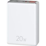 Usams CD192 10000 Mah Powerbank | 22.5W Hızlı Şarj | Pd 20W + Qc3.0 | 3 Çıkışlı | LED Dijital Ekranlı Taşınabilir Şarj Cihazı - Beyaz