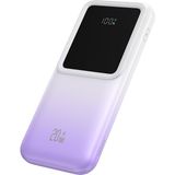 Usams CD193 10000 Mah Powerbank | Pd 20W + Qc3.0 Hızlı Şarj | 3 Dahili Kablolu | 3 Çıkışlı | Dijital Ekranlı Taşınabilir Şarj Cihazı - Mor