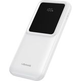 Usams CD194 10000 Mah Powerbank | Dijital Ekranlı | 2 Port Hızlı Şarj | 5 Cihaza Kadar Aynı Anda | Dahili Kablolu Taşınabilir Şarj Cihazı - Siyah