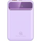 Usams CD214 10000 Mah Powerbank | 15W Kablosuz Şarj + Pd Hızlı Şarj | Type-C & Usb-A Çıkışlı | Kompakt ve Hafif Taşınabilir Şarj Cihazı - Mor