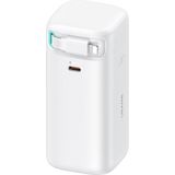 Usams CD217 18000 Mah Powerbank | 45W Hızlı Şarj | Entegre Type-C + Lightning Kablolu | iPhone 22.5W Çıkış Destekli | Taşınabilir Yüksek Kapasiteli Şarj Cihazı - Beyaz