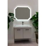 Usart New 80 Nardo Gri Soft Dokulu Kadife Yüzey Banyo Dolabı Takimi Demonte