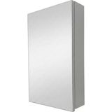 Usart Plus Sis Gri Modern Aynalı Banyo Dolabı - Tek Kapaklı & Raflı Dolaplı Banyo Aynası