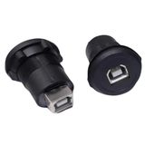 USB-04C-BK 22MM PANO TİP SİYAH USB B DİŞİ SOKET