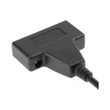 USB 2.0 2.5 3.5 Inç Sata SSD HDD Hard Disk Dc Güç Çevirici Dönüştürücü Adaptör Kablosu - 1 GB - 00-Siyah - Beyaz - Option-1