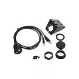Usb 2.0 - 3.5Mm Aux Uzatma Kablo Ve Montaj Aparatı Usb Aux Panel Tipi Araba Motosiklet Tekne