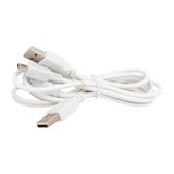 USB 2.0 Dual Erkek - Mini USB 5 Pin Kablo 1.5 Metre | Y Tipi Kablo, 2 USB-A Erkek Uç, Mini USB 5 Pin, USB 2.0 Versiyon, Beyaz Renk