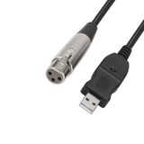 Usb 2.0 to cannon XLR mikrofon kablosu usb xlr çevirici kablo 3m