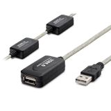 USB 2.0 Uzatma Kablosu 30 Mt (Silver Siyah - HDX7546)
