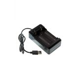 Usb 2'Li 18650 Li-İon Pil Şarj Aleti - 3.7V -22650-26650