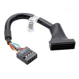 USB 3.0 19 pin erkek to 9 pin usb 2.0 dişi çevirici kablo 15cm