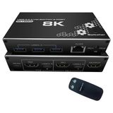 USB 3.0 4K HDMI Kvm Kumandalı Switch 2 Port RJ45 Ethernet Pc Kasa Klavye Mouse Çoklayıcı